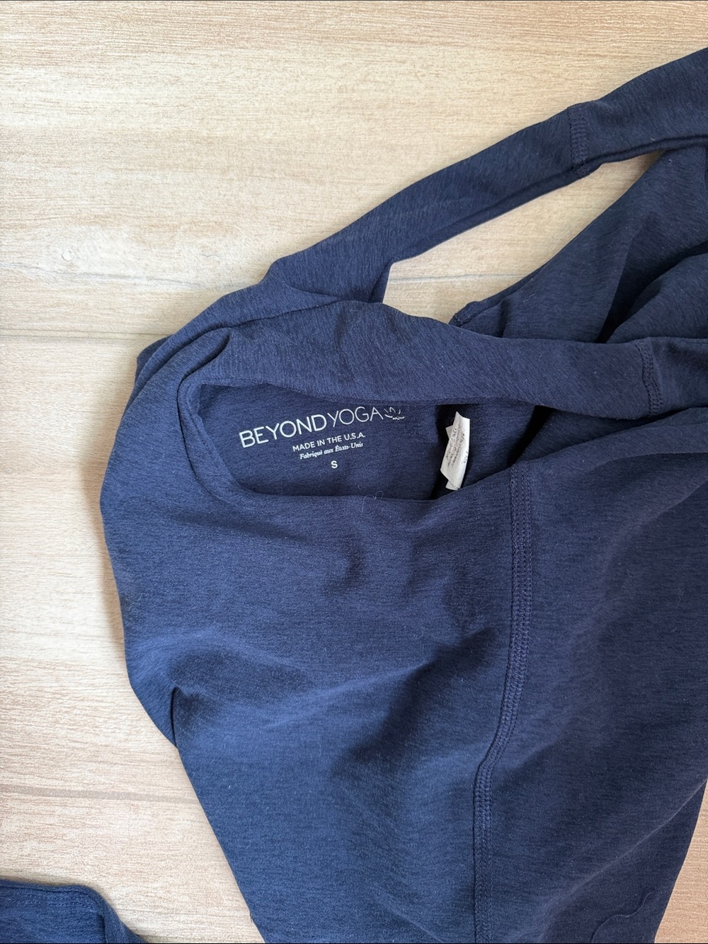 Beyond Yoga Black High-Waist Leggings and Racerback Crop Top Set - Picture 5 of 6